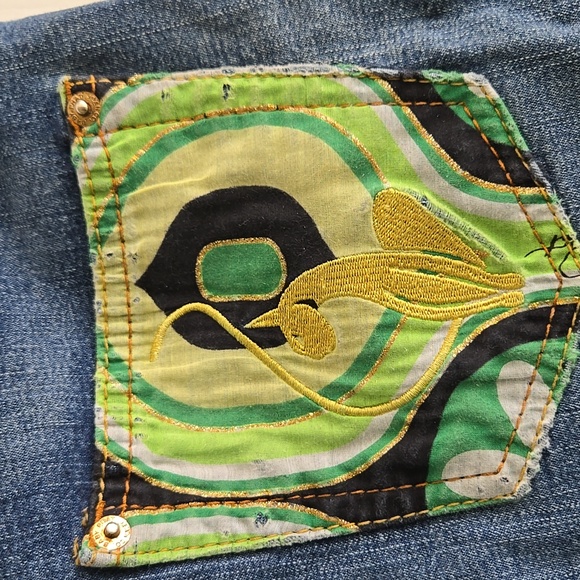 ⭐️ Host Pick ⭐️ X2  KIDS 7 Baby Phat Denim Capri Lace Up Leg  Pants - Picture 13 of 14